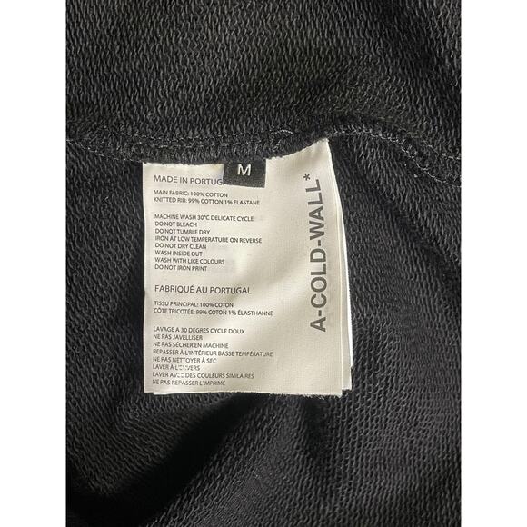 Rare A-Cold-Wall* Black Grid Logo Hoodie Spring/Summer 2023 Size Medium New - Picture 8 of 10